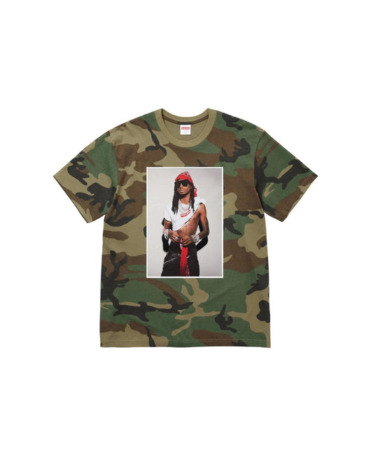Supreme Playboi Carti Tee Woodland Camo